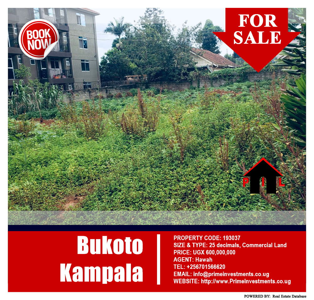 Commercial Land  for sale in Bukoto Kampala Uganda, code: 193037