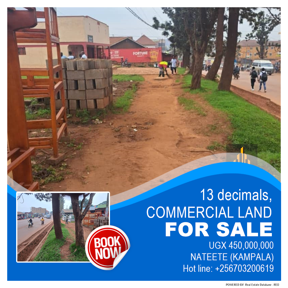 Commercial Land  for sale in Nateete Kampala Uganda, code: 193100