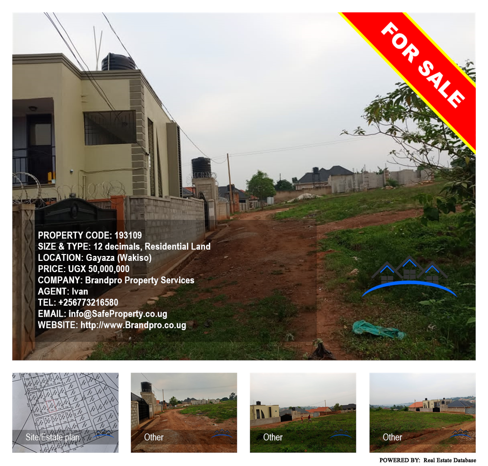 Residential Land  for sale in Gayaza Wakiso Uganda, code: 193109