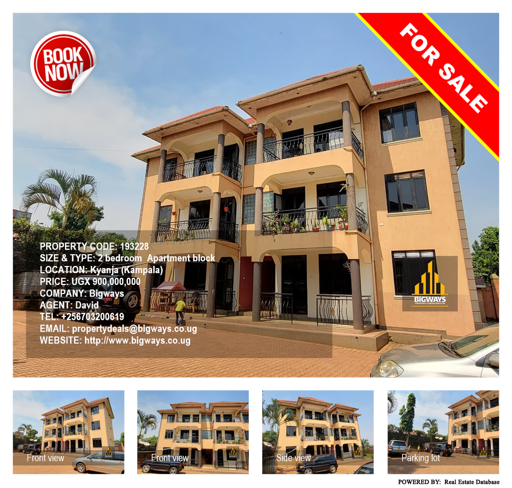 2 bedroom Apartment block  for sale in Kyanja Kampala Uganda, code: 193228