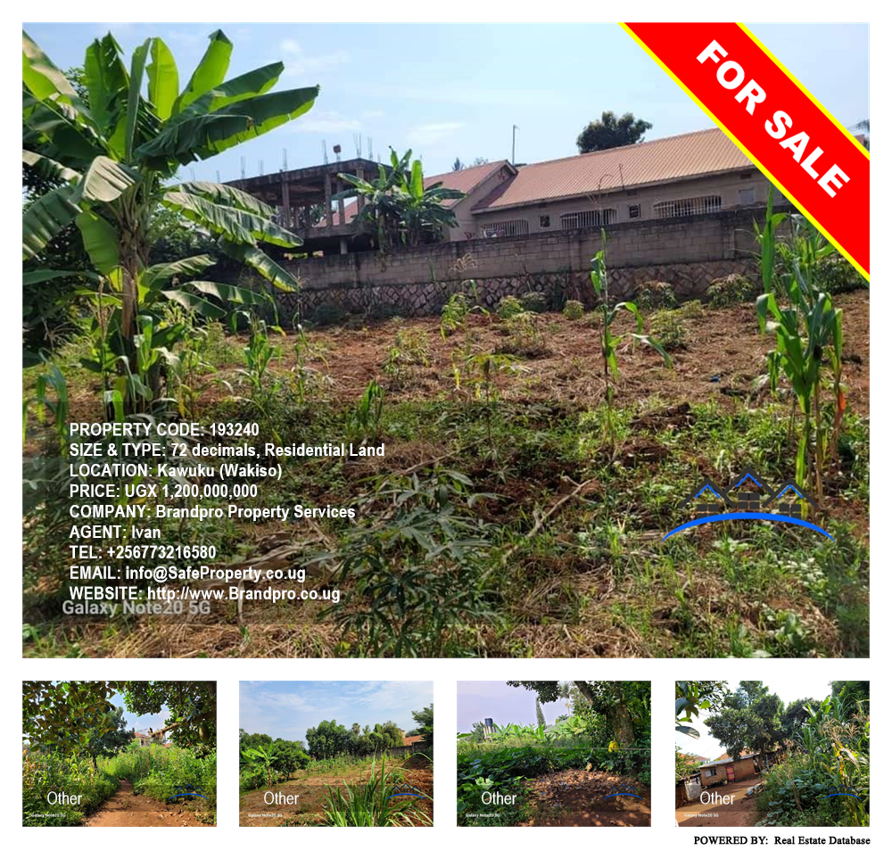 Residential Land  for sale in Kawuku Wakiso Uganda, code: 193240