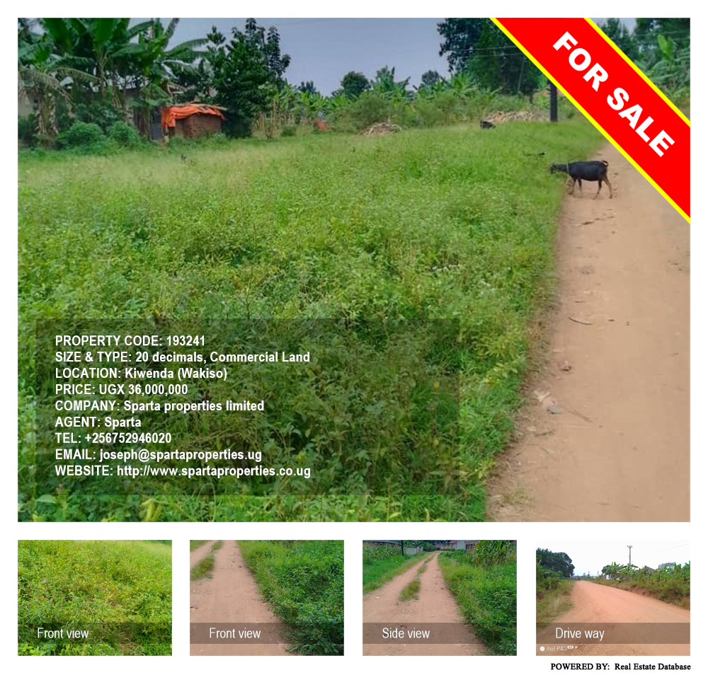 Commercial Land  for sale in Kiwenda Wakiso Uganda, code: 193241