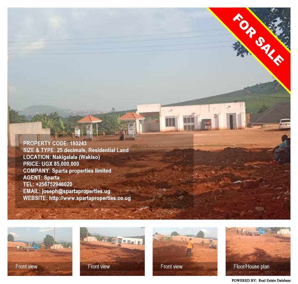Residential Land  for sale in Nakigalala Wakiso Uganda, code: 193243