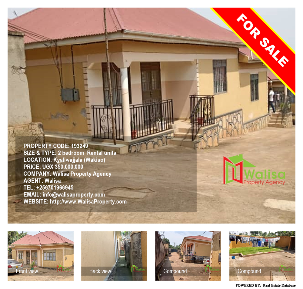 2 bedroom Rental units  for sale in Kyaliwajjala Wakiso Uganda, code: 193249