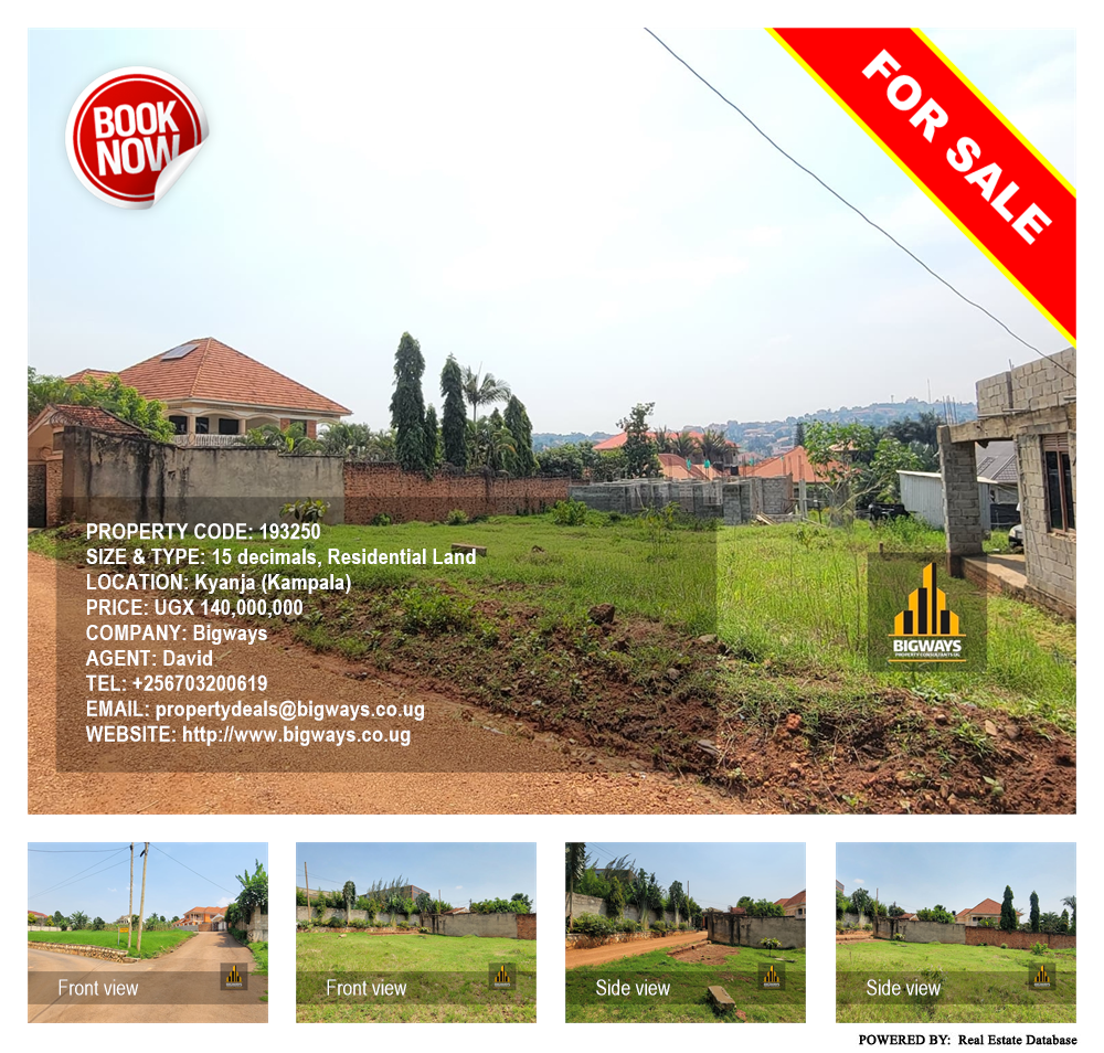 Residential Land  for sale in Kyanja Kampala Uganda, code: 193250