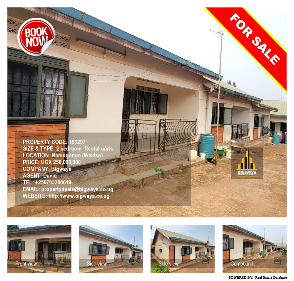 2 bedroom Rental units  for sale in Namugongo Wakiso Uganda, code: 193297