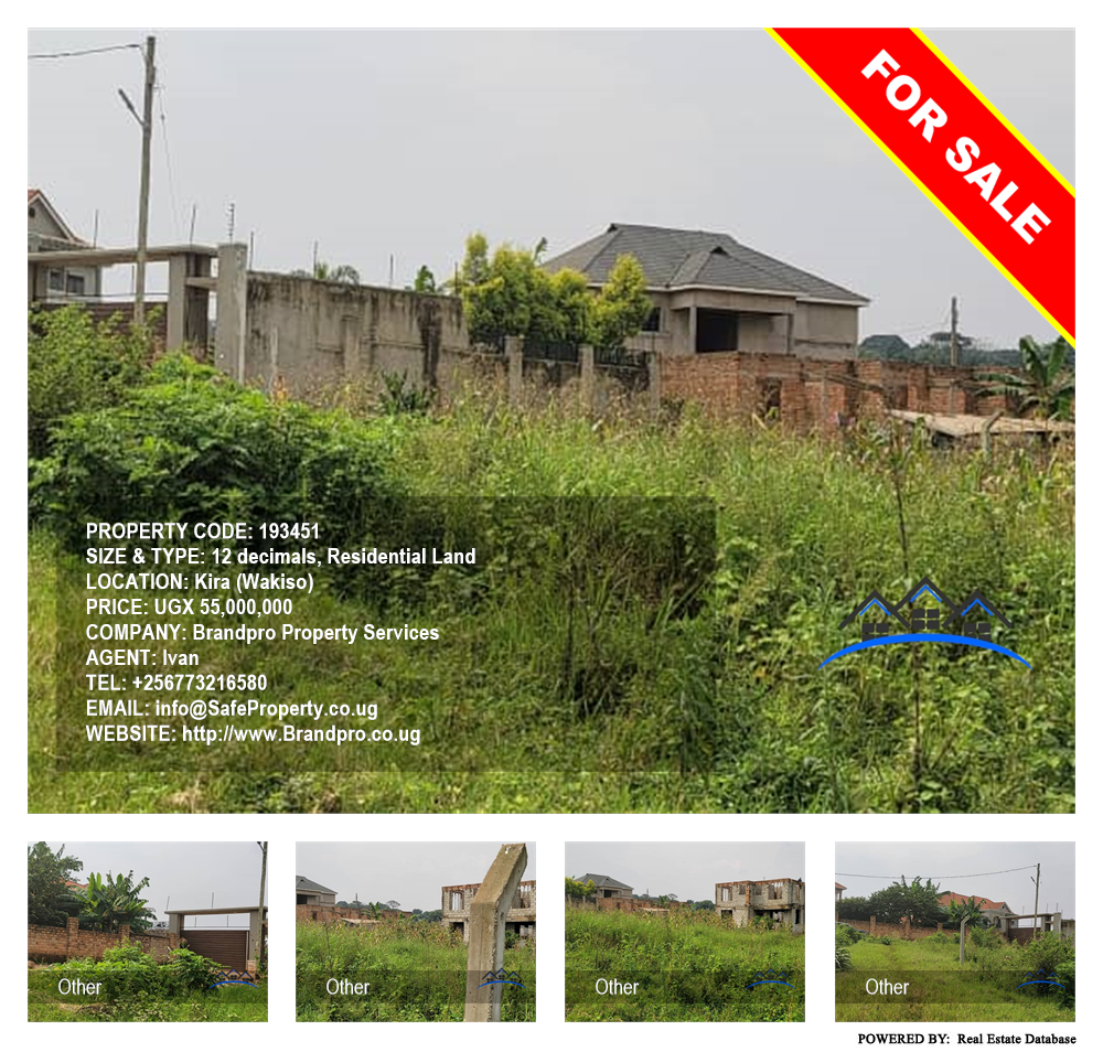 Residential Land  for sale in Kira Wakiso Uganda, code: 193451