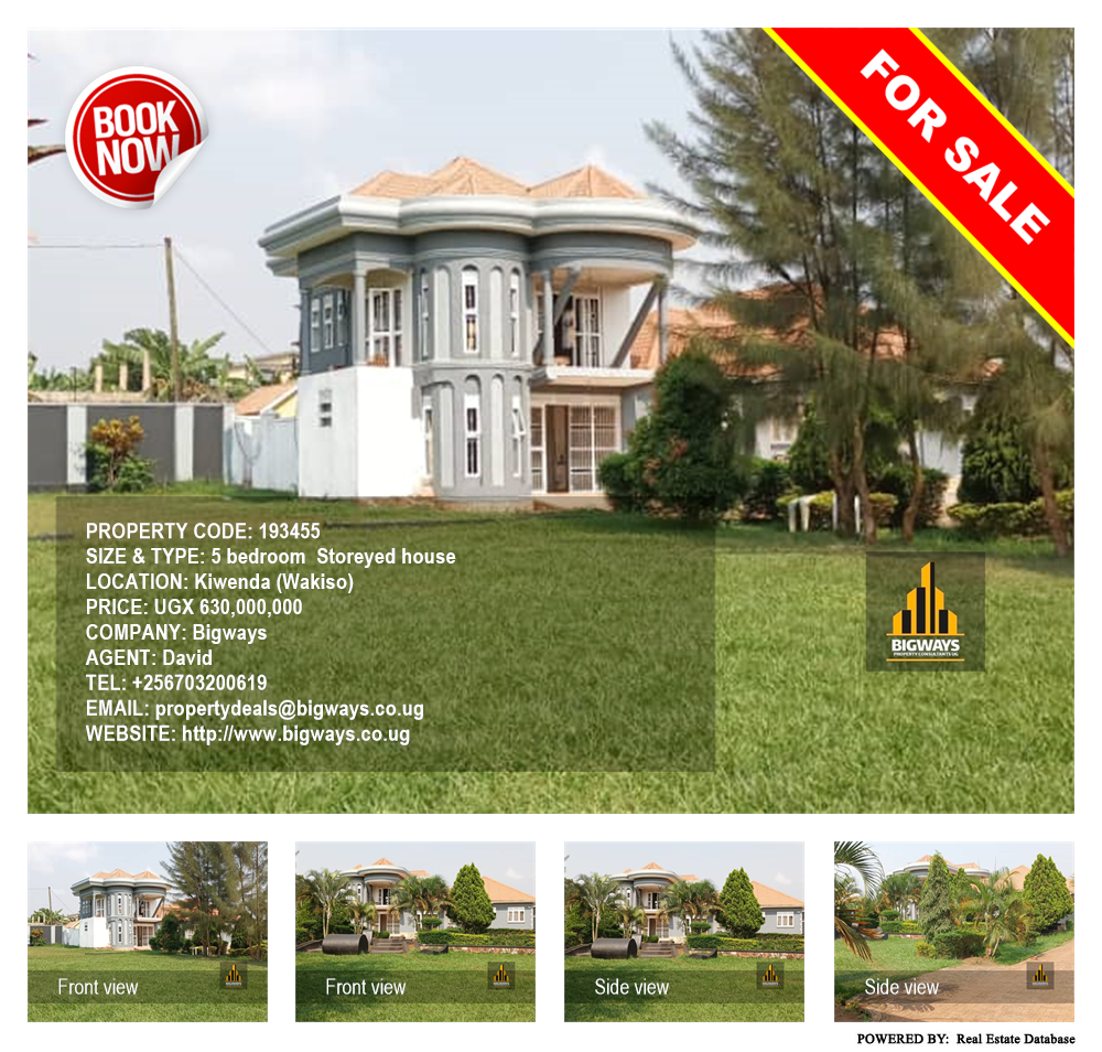5 bedroom Storeyed house  for sale in Kiwenda Wakiso Uganda, code: 193455