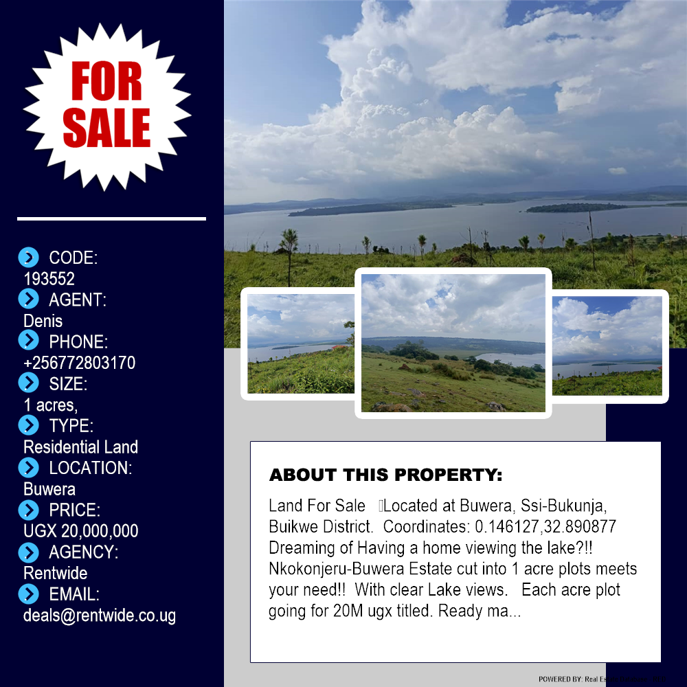 Residential Land  for sale in Buwera Buyikwe Uganda, code: 193552