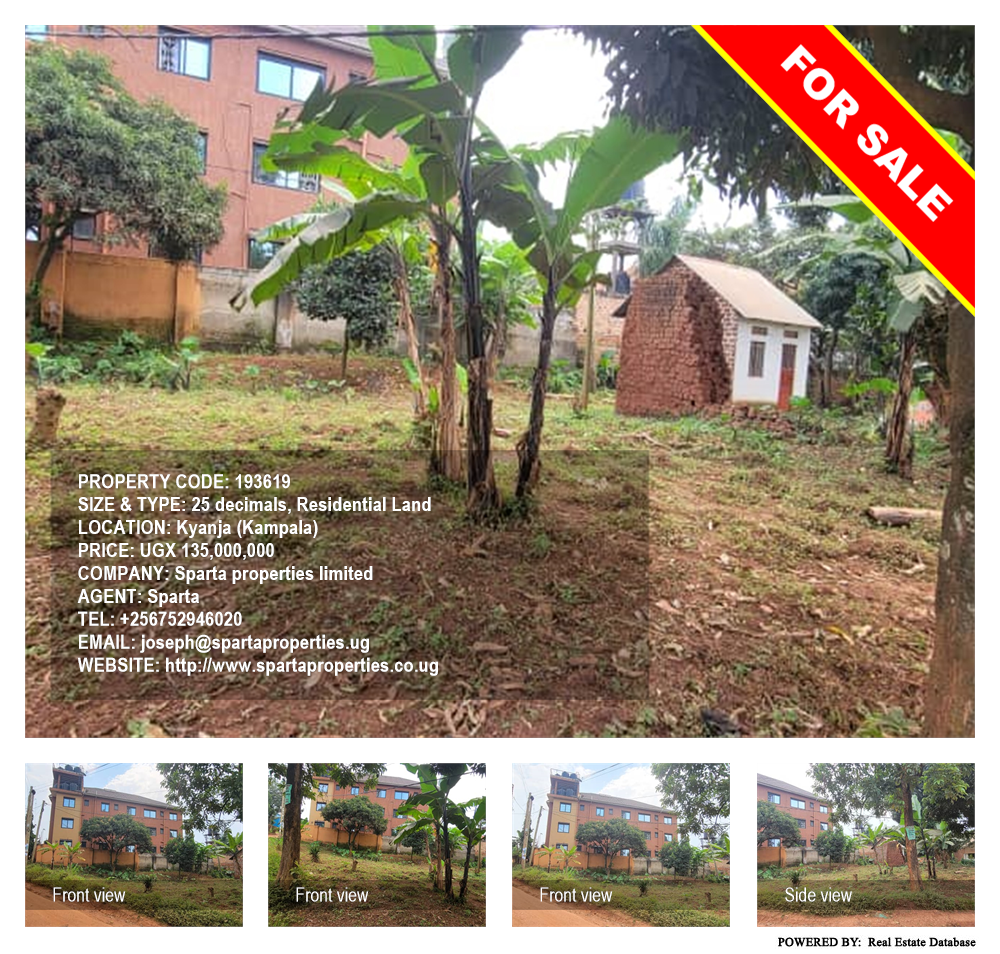 Residential Land  for sale in Kyanja Kampala Uganda, code: 193619