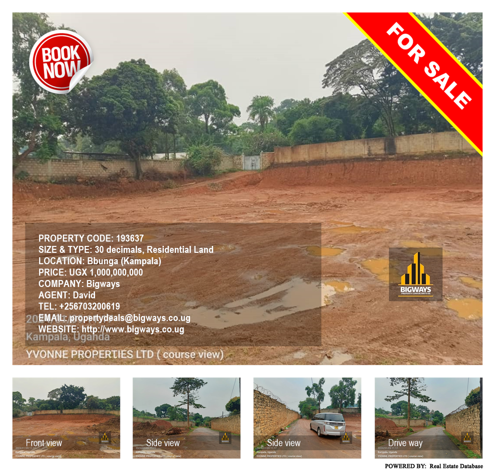 Residential Land  for sale in Bbunga Kampala Uganda, code: 193637