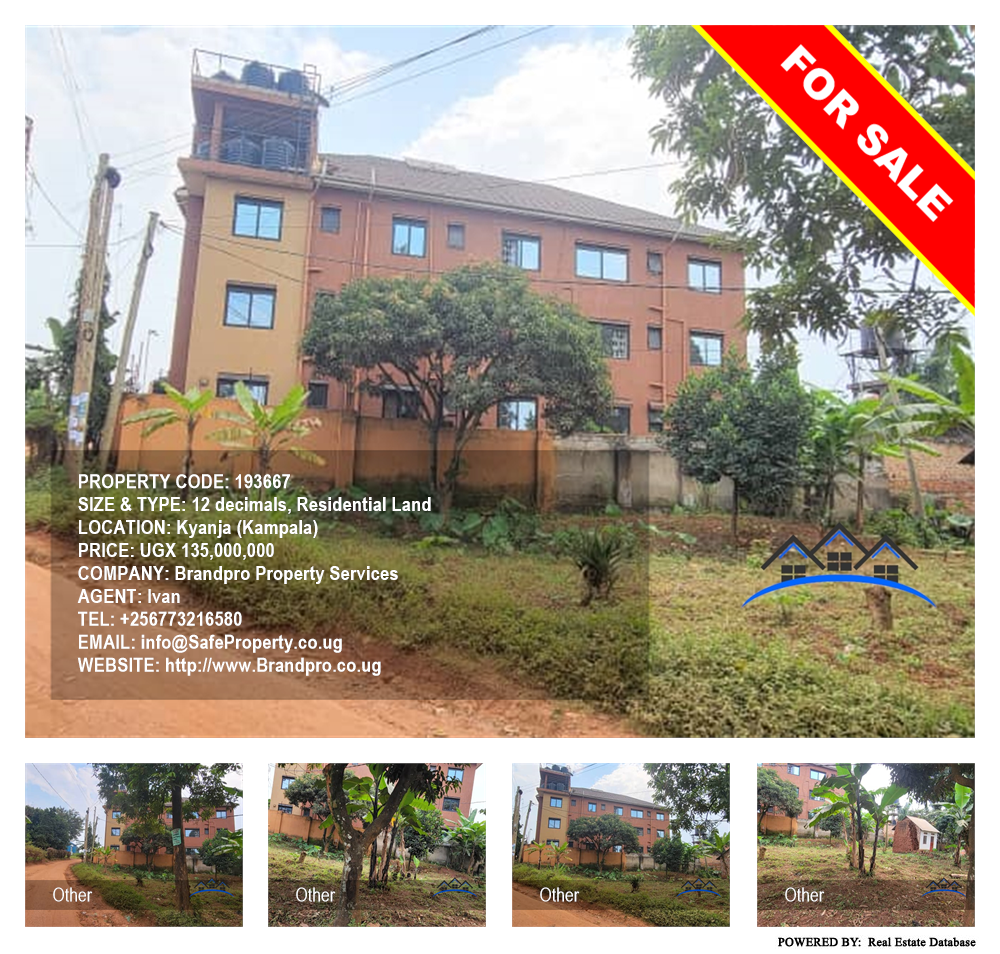 Residential Land  for sale in Kyanja Kampala Uganda, code: 193667