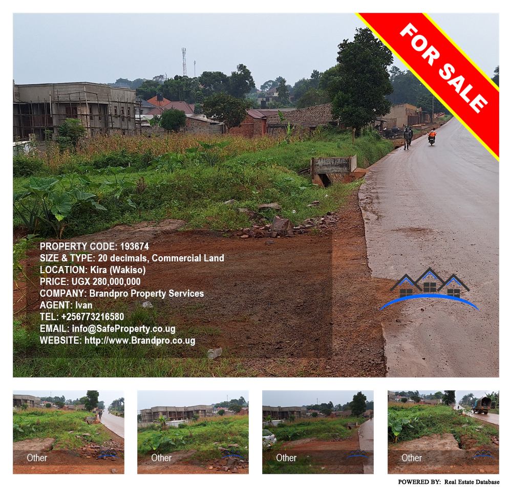 Commercial Land  for sale in Kira Wakiso Uganda, code: 193674