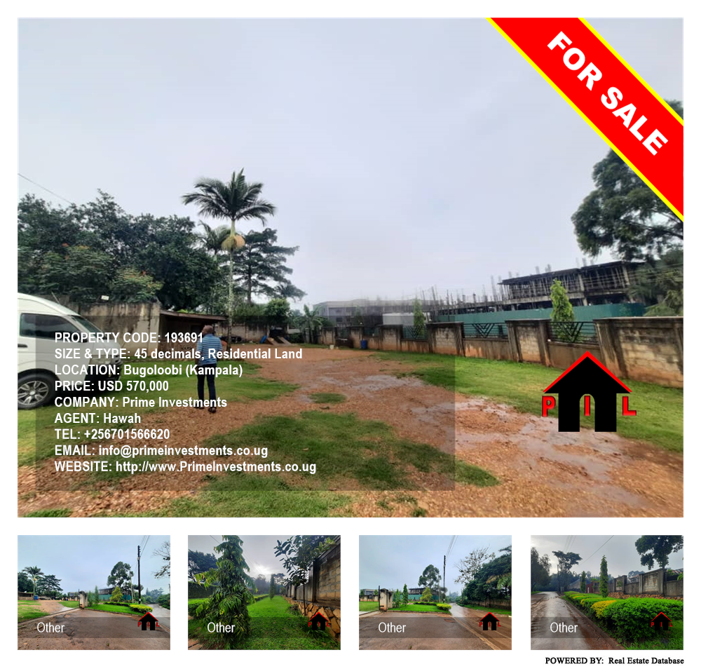 Residential Land  for sale in Bugoloobi Kampala Uganda, code: 193691