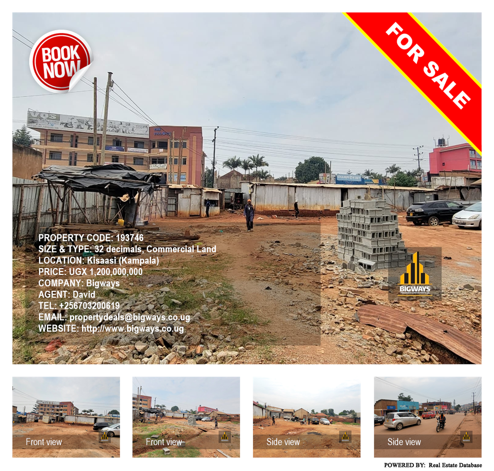 Commercial Land  for sale in Kisaasi Kampala Uganda, code: 193746