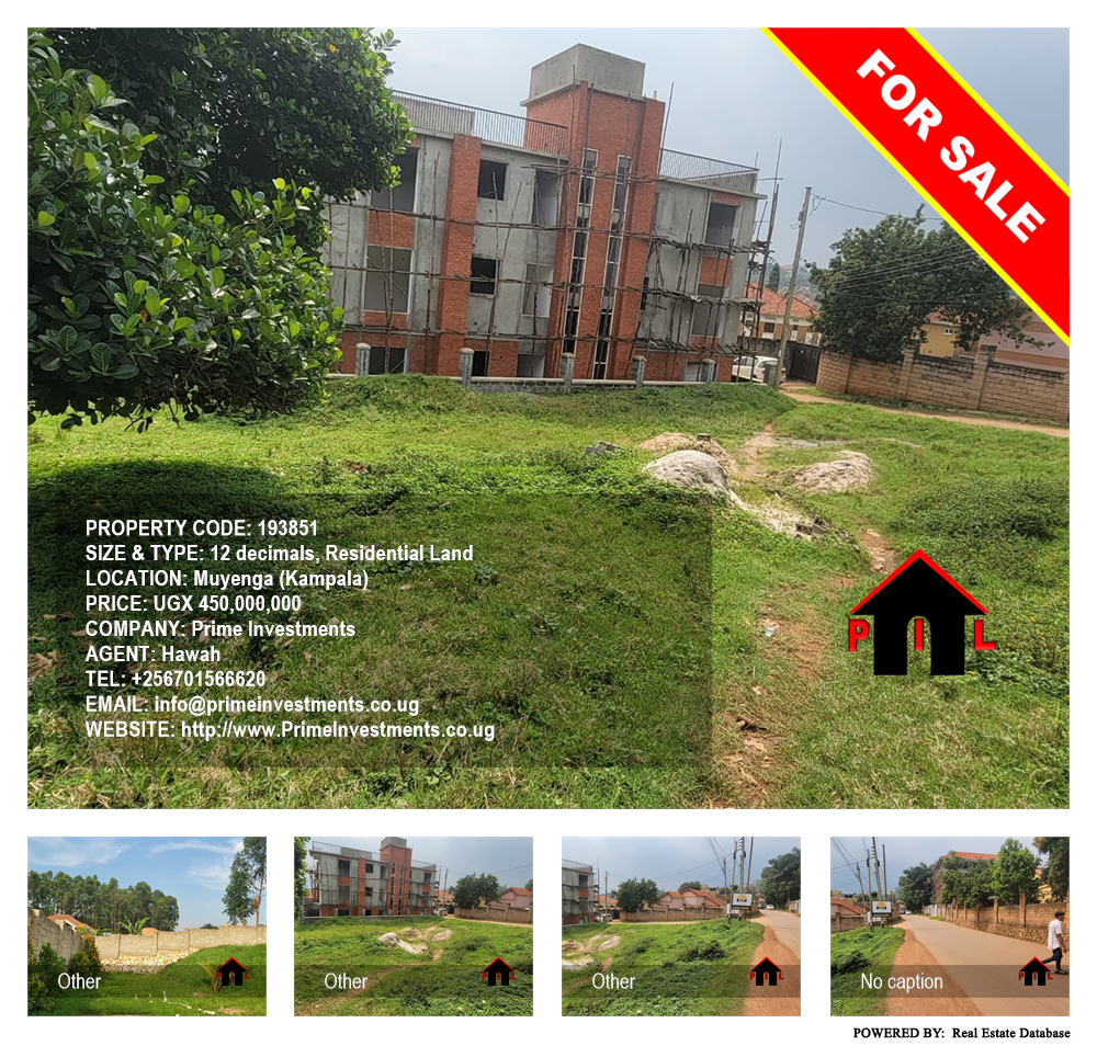 Residential Land  for sale in Muyenga Kampala Uganda, code: 193851