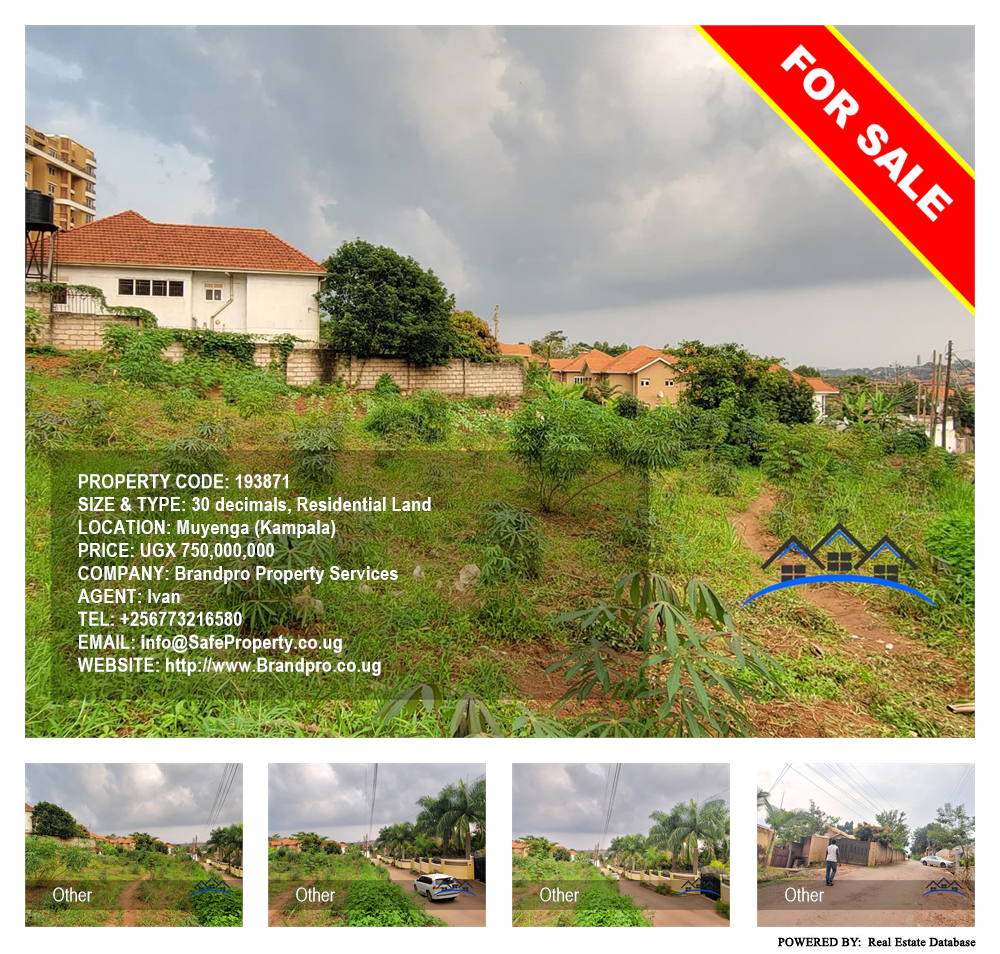 Residential Land  for sale in Muyenga Kampala Uganda, code: 193871