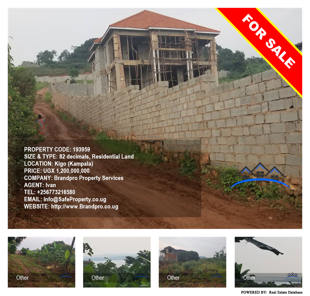 Residential Land  for sale in Kigo Kampala Uganda, code: 193959