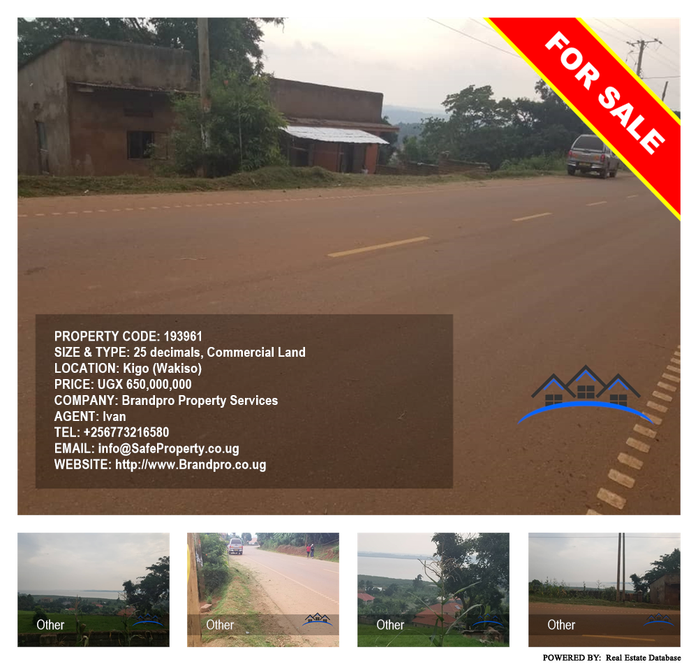 Commercial Land  for sale in Kigo Wakiso Uganda, code: 193961