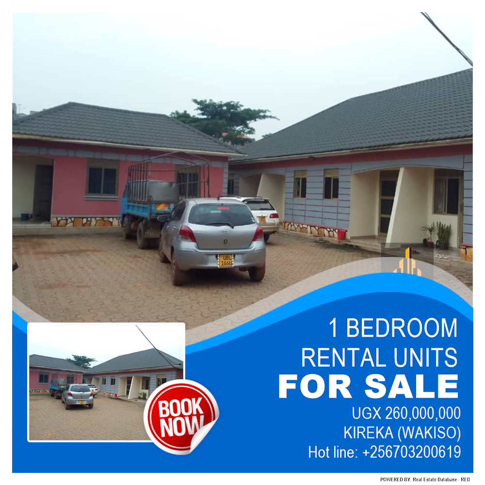 1 bedroom Rental units  for sale in Kireka Wakiso Uganda, code: 193979