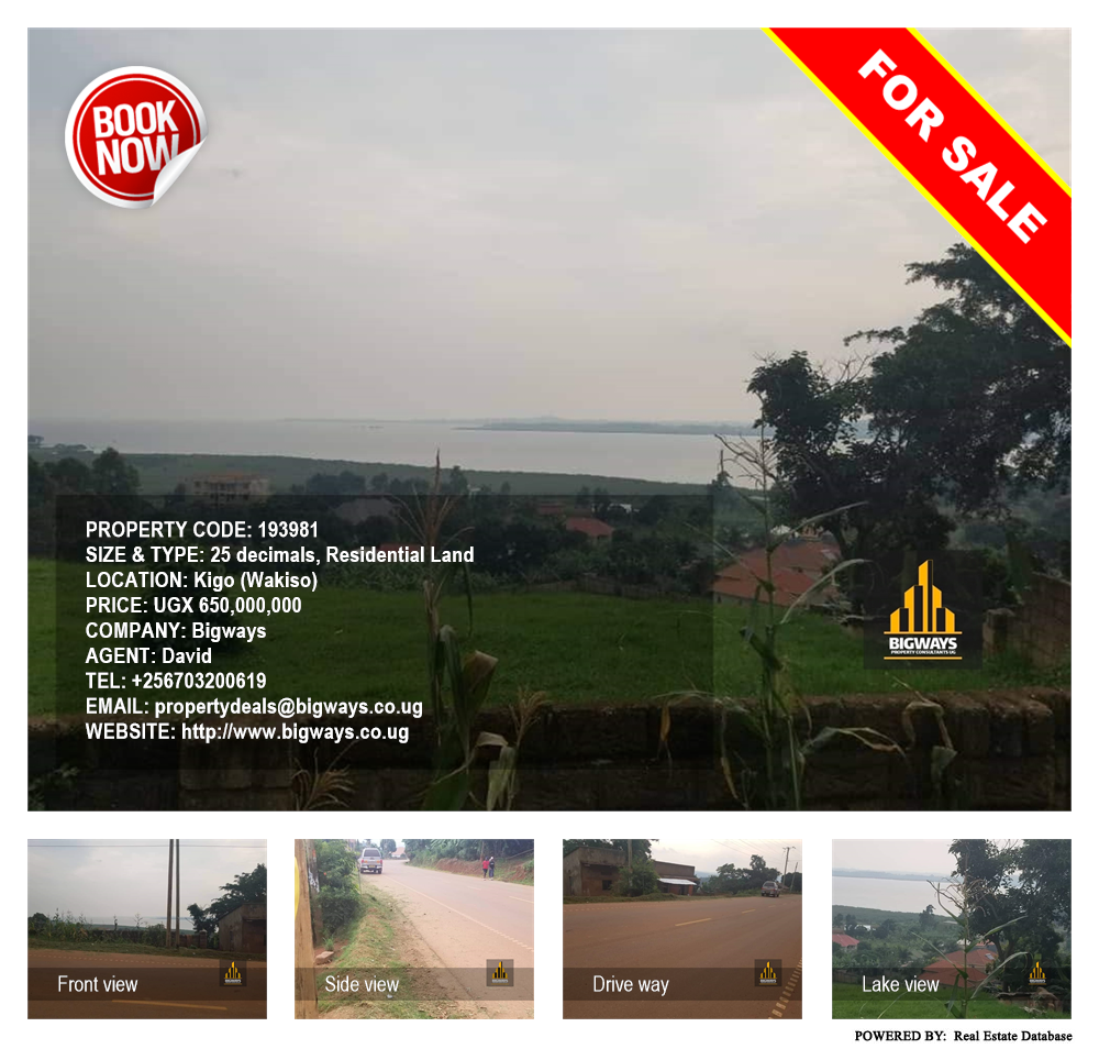 Residential Land  for sale in Kigo Wakiso Uganda, code: 193981