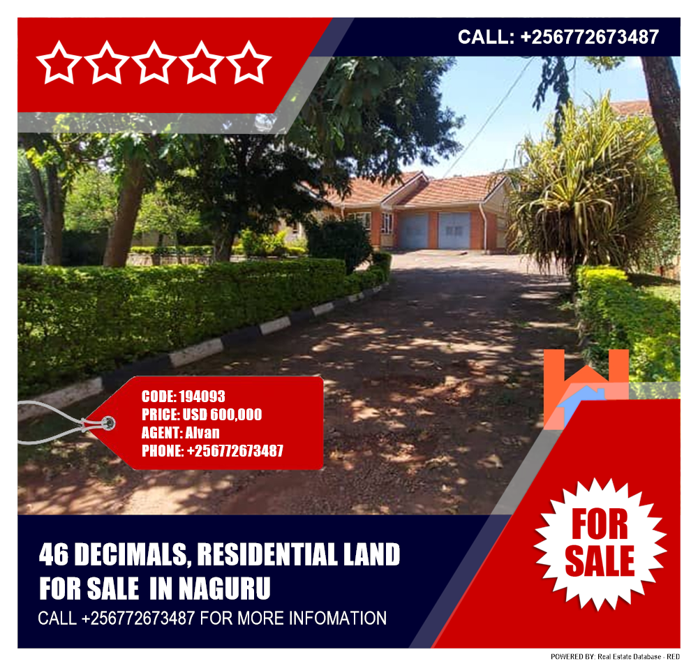Residential Land  for sale in Naguru Kampala Uganda, code: 194093