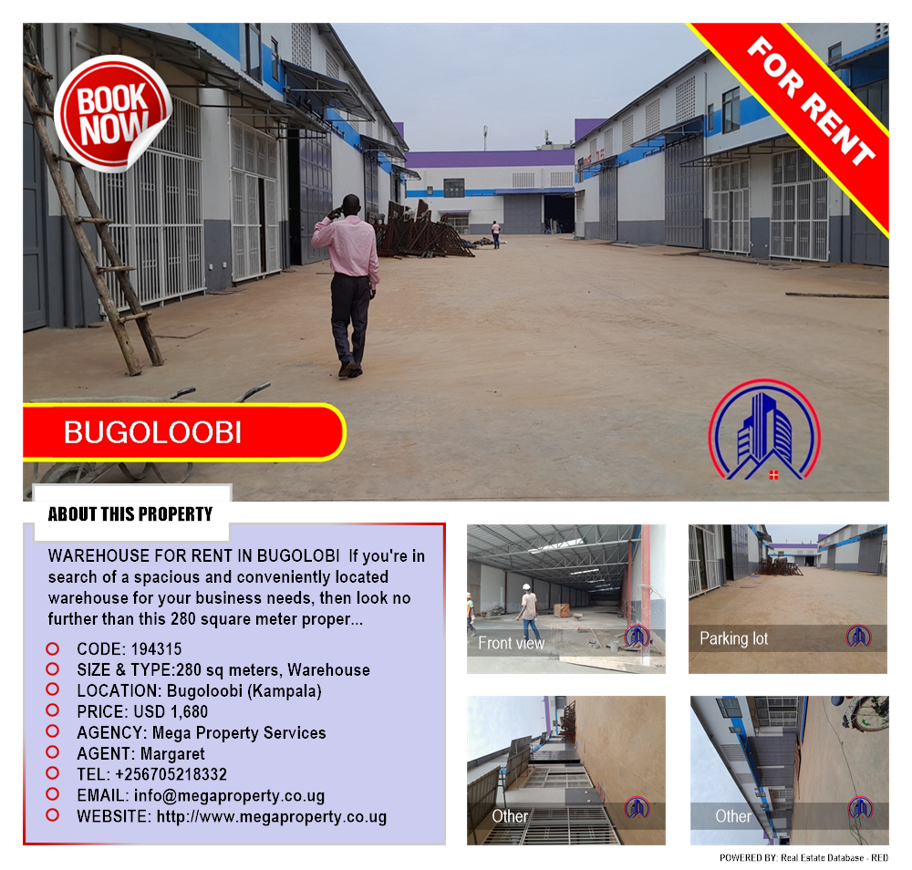 Warehouse  for rent in Bugoloobi Kampala Uganda, code: 194315