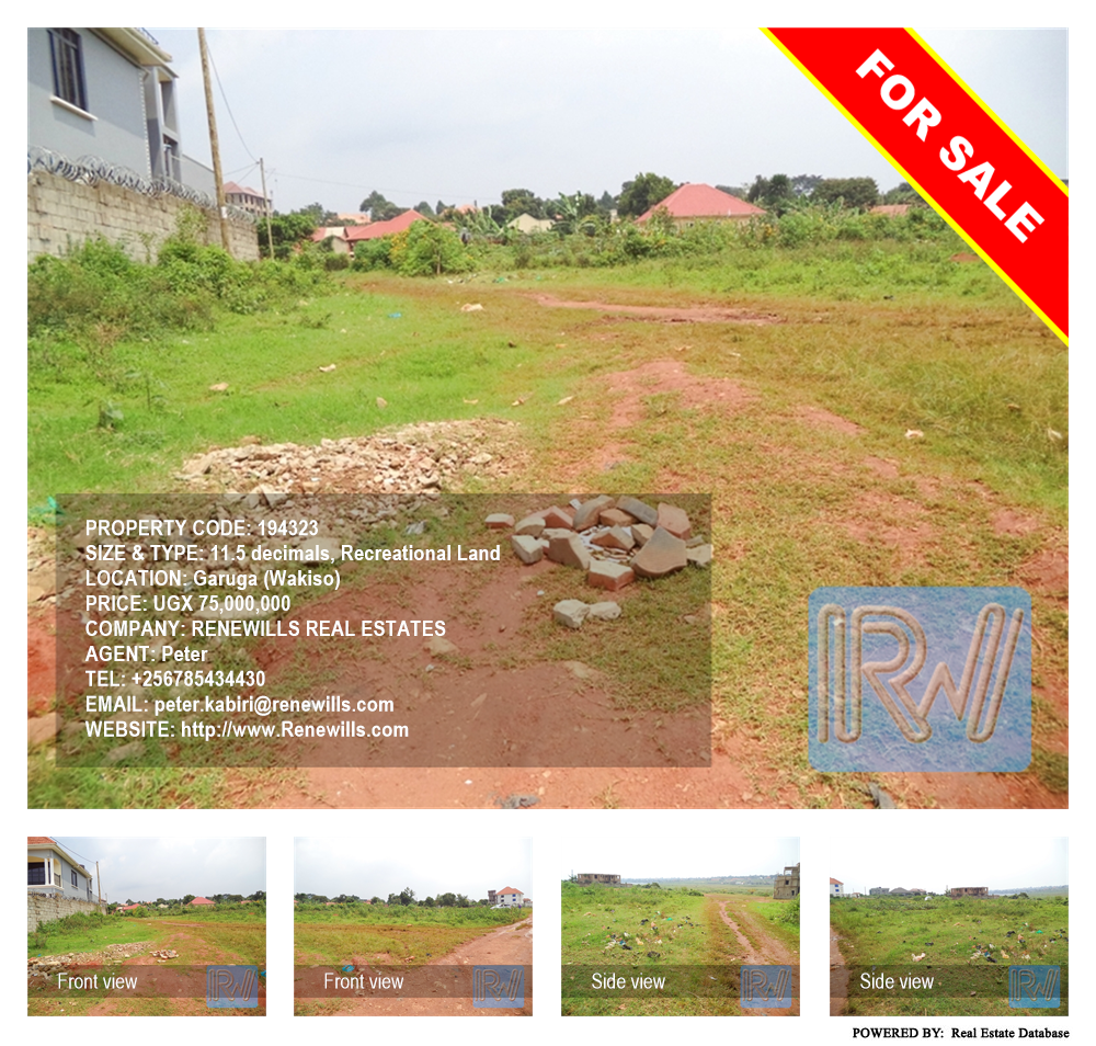 Recreational Land  for sale in Garuga Wakiso Uganda, code: 194323