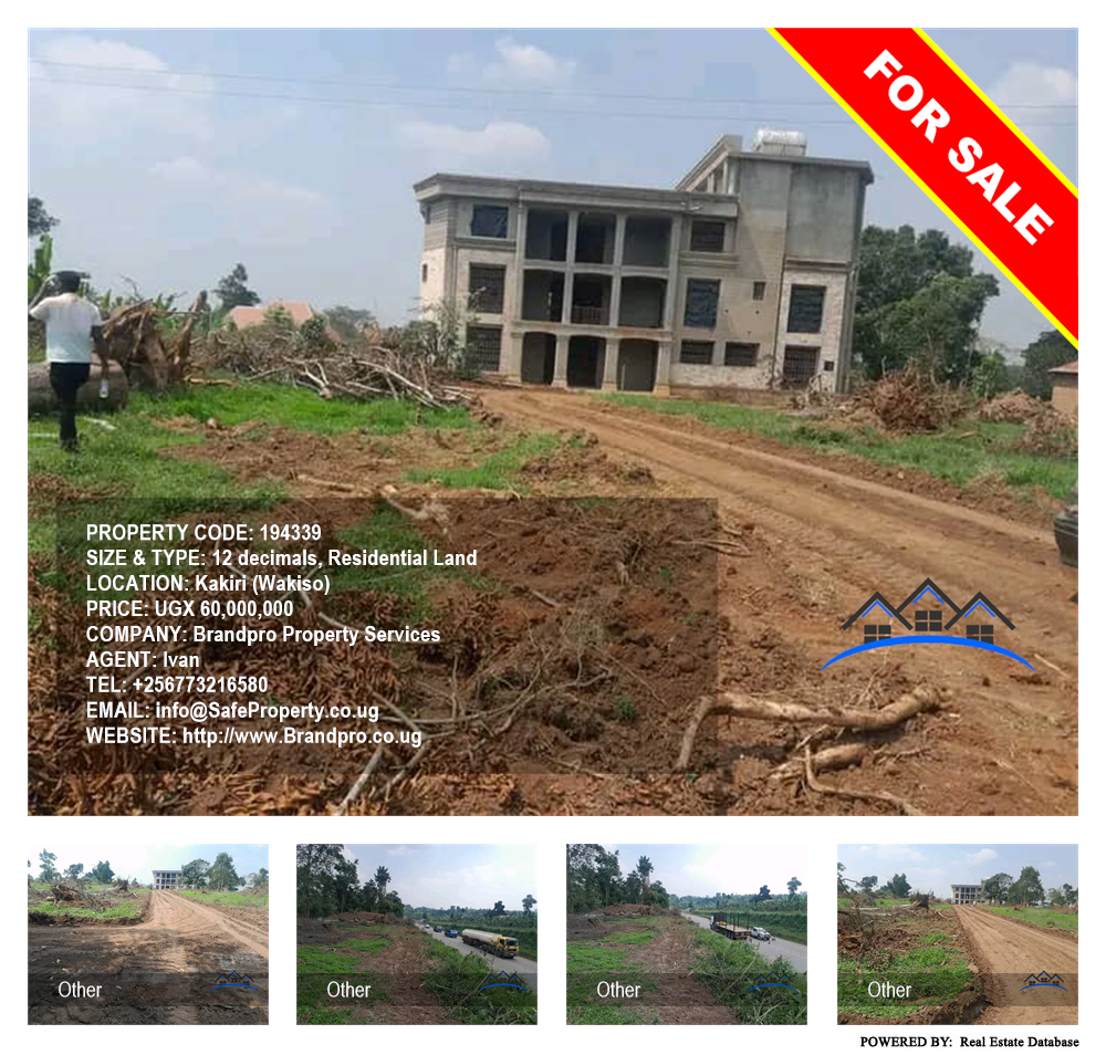 Residential Land  for sale in Kakiri Wakiso Uganda, code: 194339