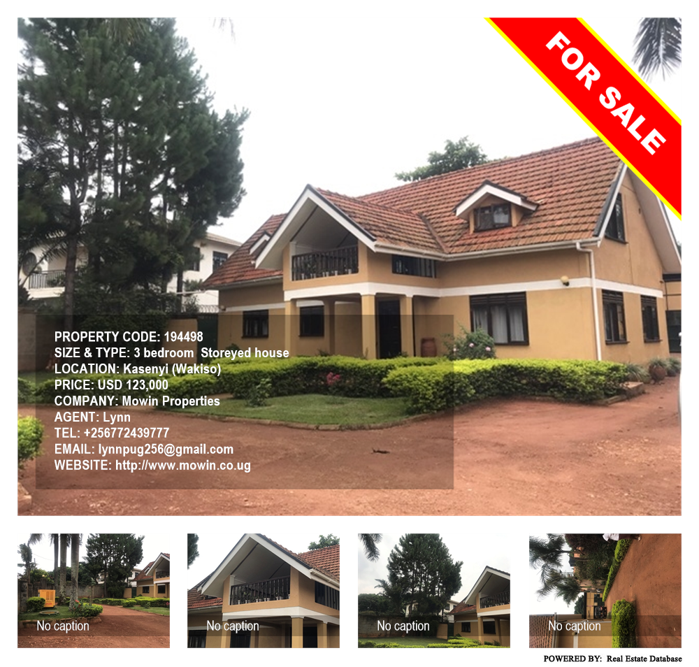3 bedroom Storeyed house  for sale in Kasenyi Wakiso Uganda, code: 194498