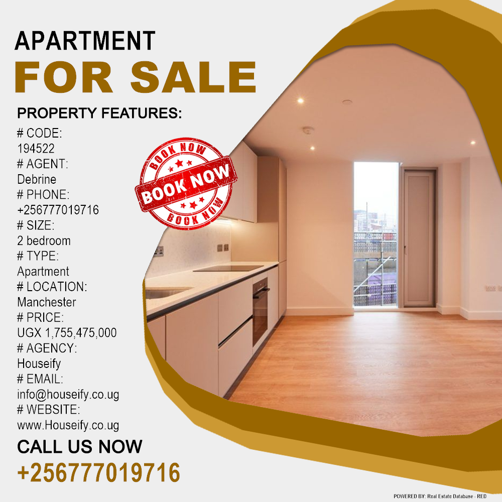 2 bedroom Apartment  for sale in Manchester International Uganda, code: 194522