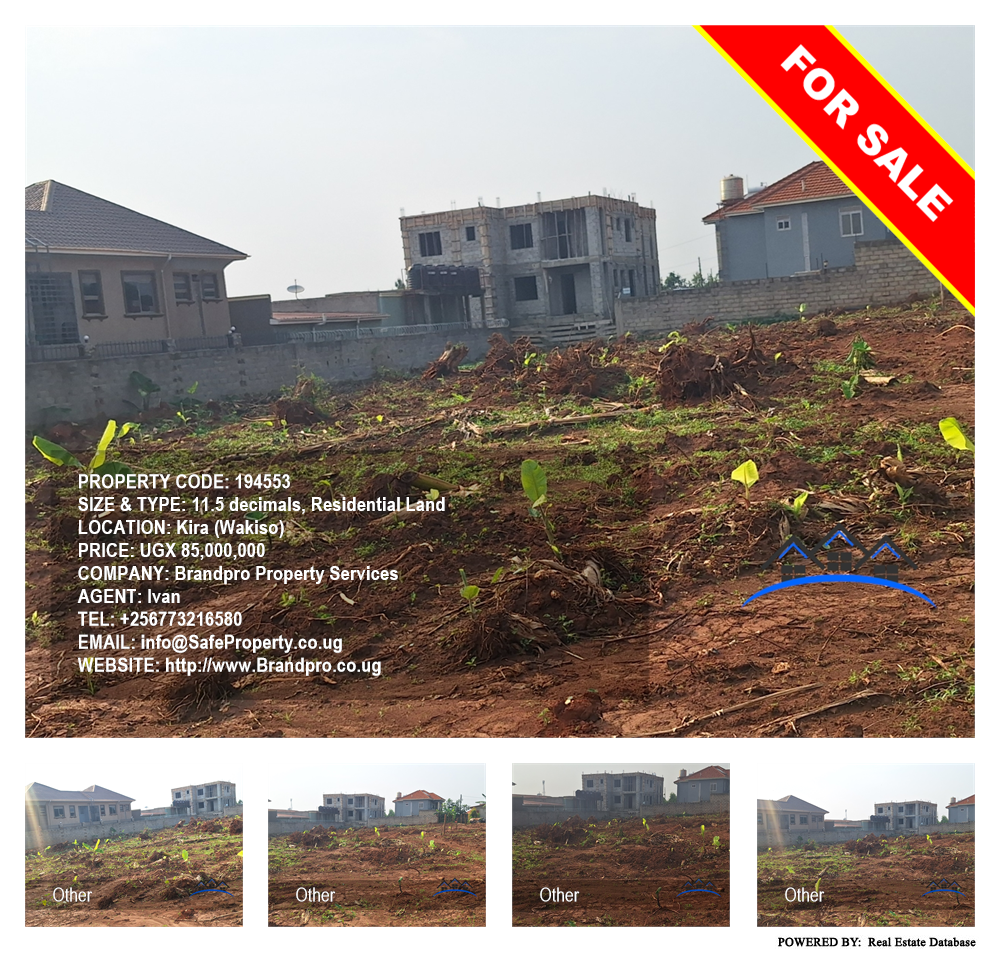 Residential Land  for sale in Kira Wakiso Uganda, code: 194553