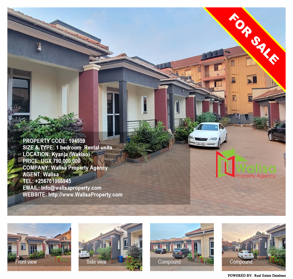 1 bedroom Rental units  for sale in Kyanja Wakiso Uganda, code: 194559