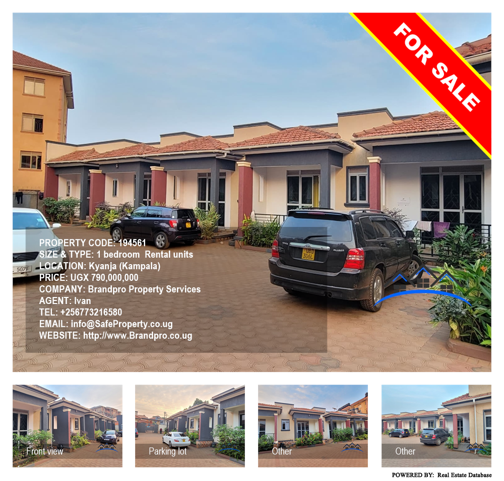 1 bedroom Rental units  for sale in Kyanja Kampala Uganda, code: 194561