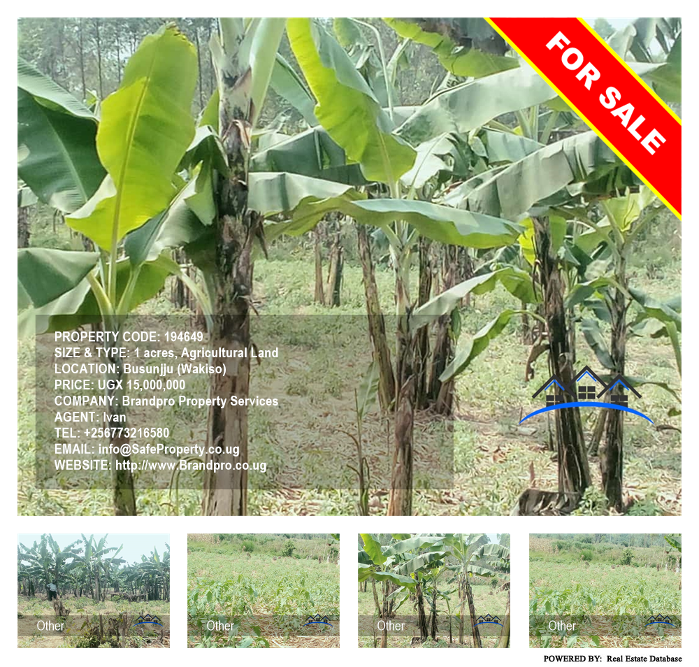 Agricultural Land  for sale in Busunjju Wakiso Uganda, code: 194649