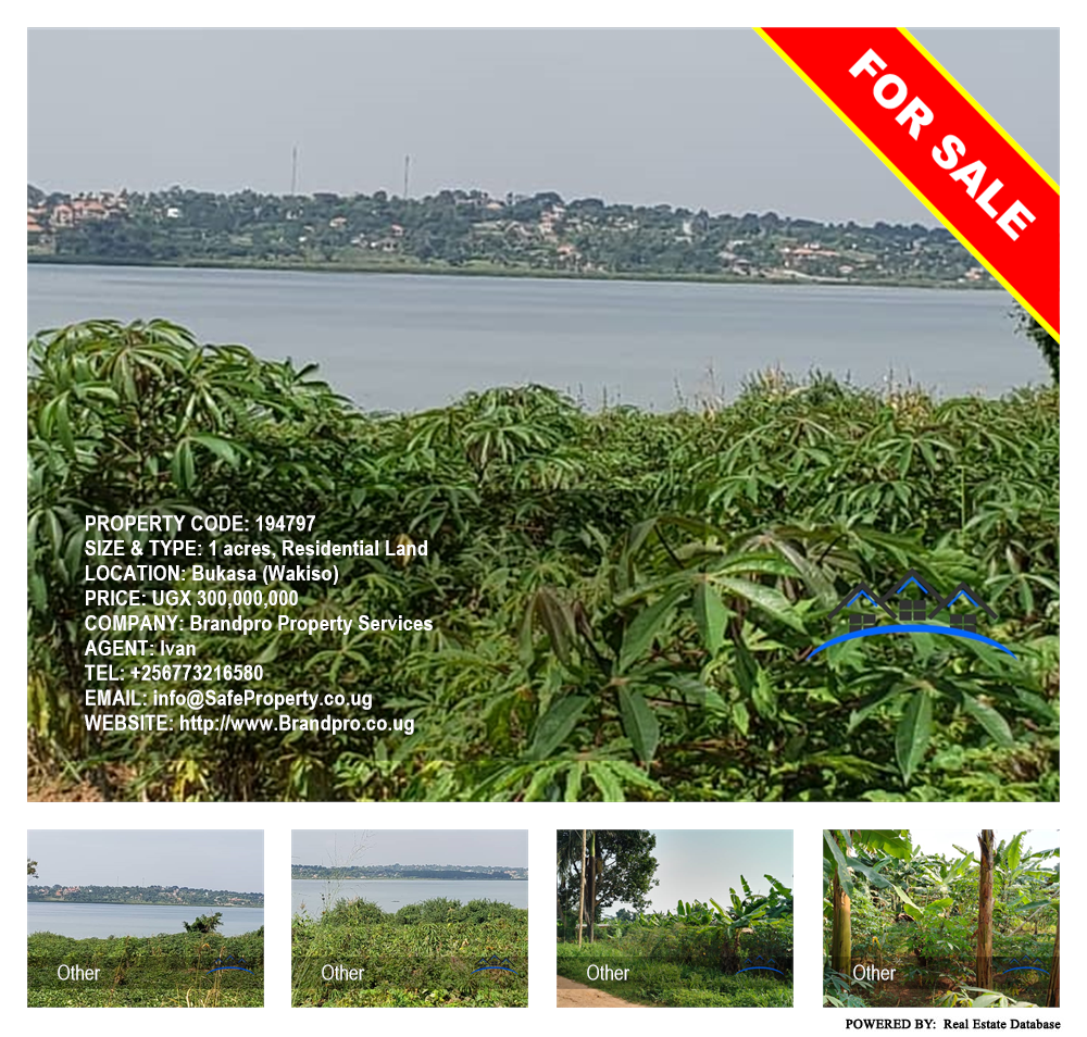 Residential Land  for sale in Bukasa Wakiso Uganda, code: 194797