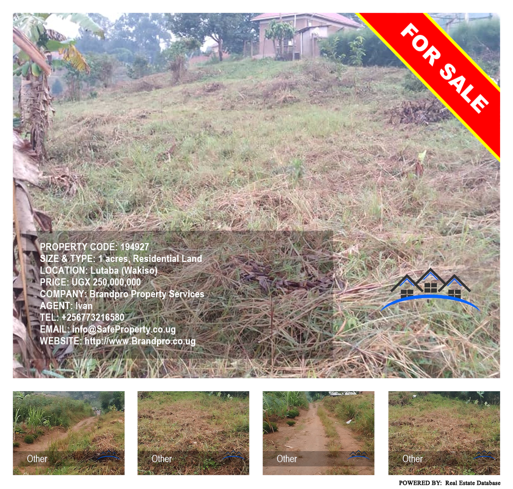 Residential Land  for sale in Lutaba Wakiso Uganda, code: 194927