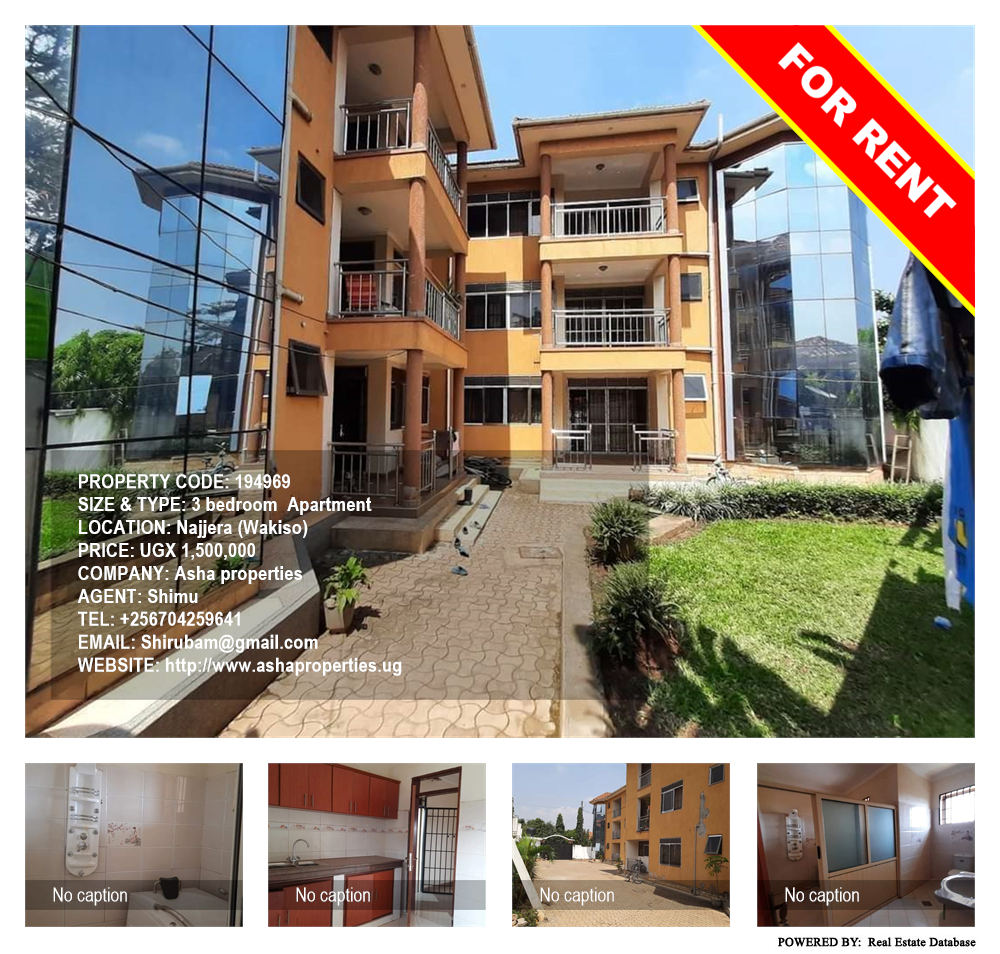 3 bedroom Apartment  for rent in Najjera Wakiso Uganda, code: 194969