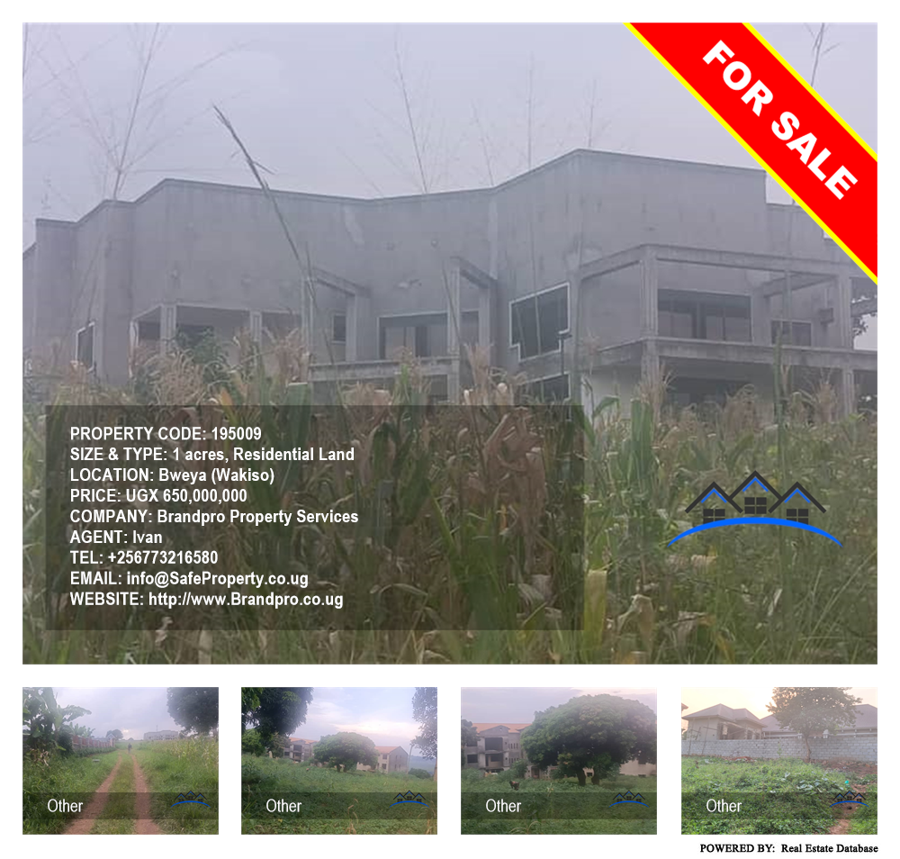 Residential Land  for sale in Bweya Wakiso Uganda, code: 195009