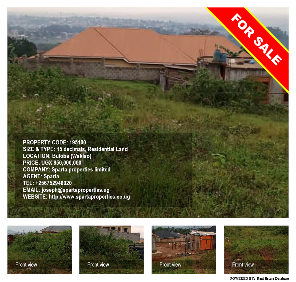 Residential Land  for sale in Buloba Wakiso Uganda, code: 195100