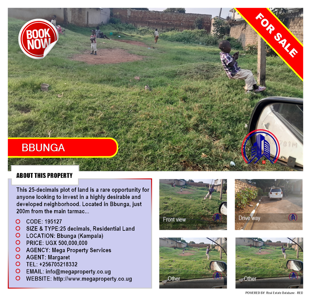Residential Land  for sale in Bbunga Kampala Uganda, code: 195127