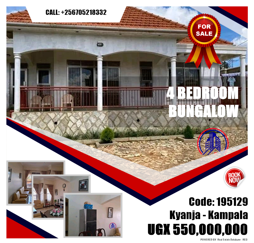 4 bedroom Bungalow  for sale in Kyanja Kampala Uganda, code: 195129