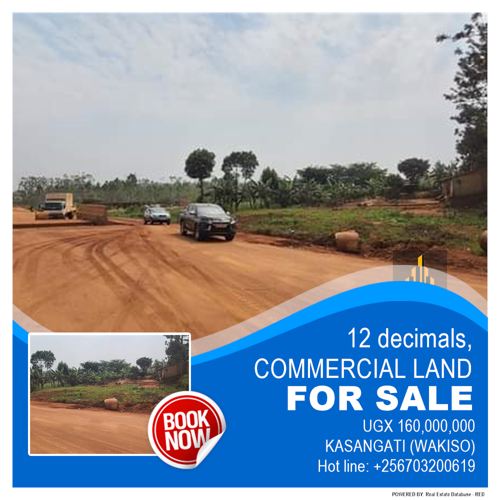 Commercial Land  for sale in Kasangati Wakiso Uganda, code: 195144