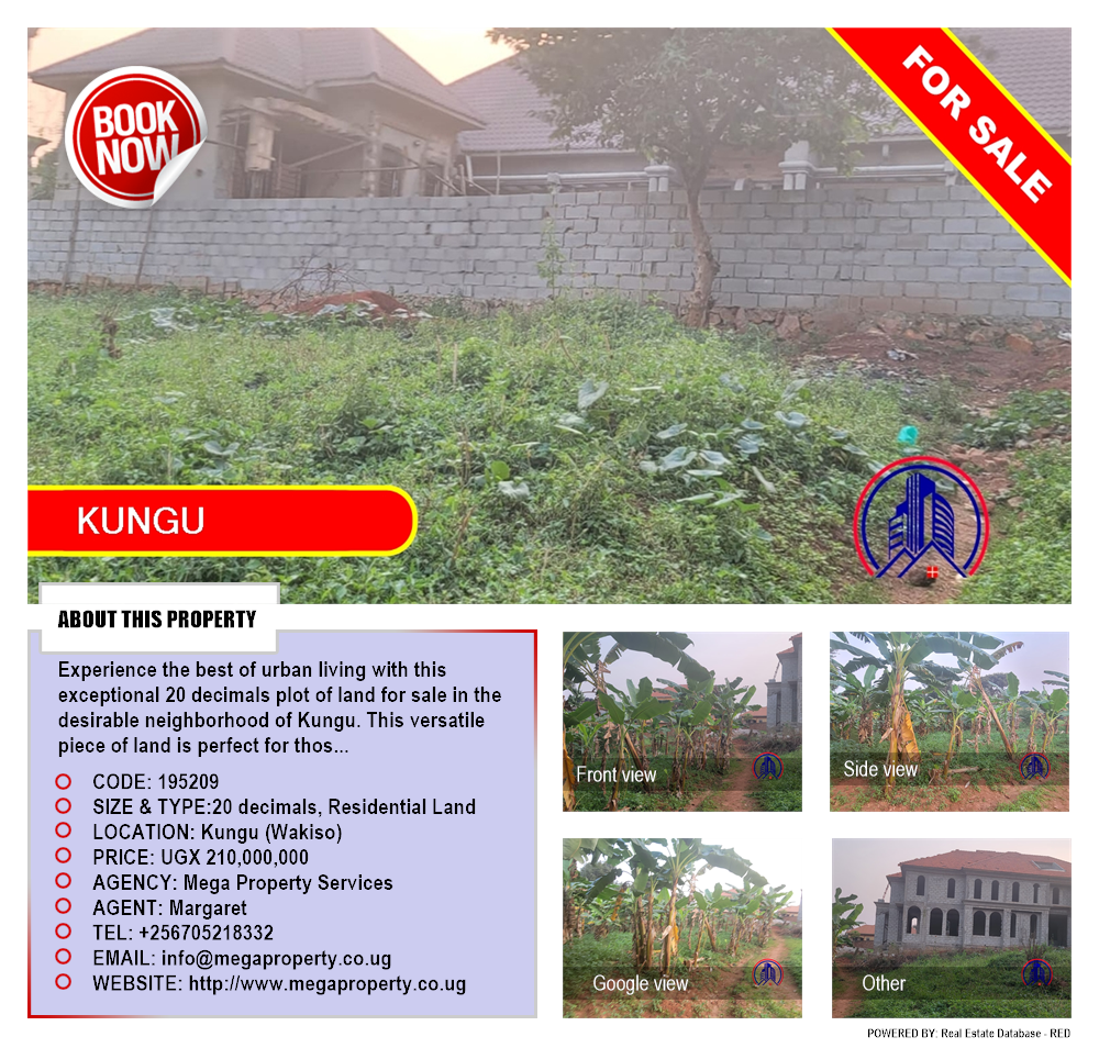 Residential Land  for sale in Kungu Wakiso Uganda, code: 195209