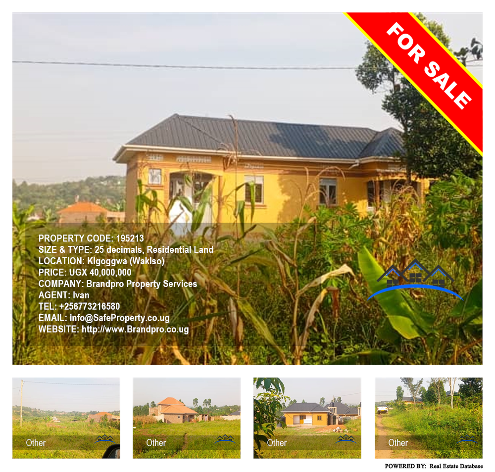 Residential Land  for sale in Kigoggwa Wakiso Uganda, code: 195213