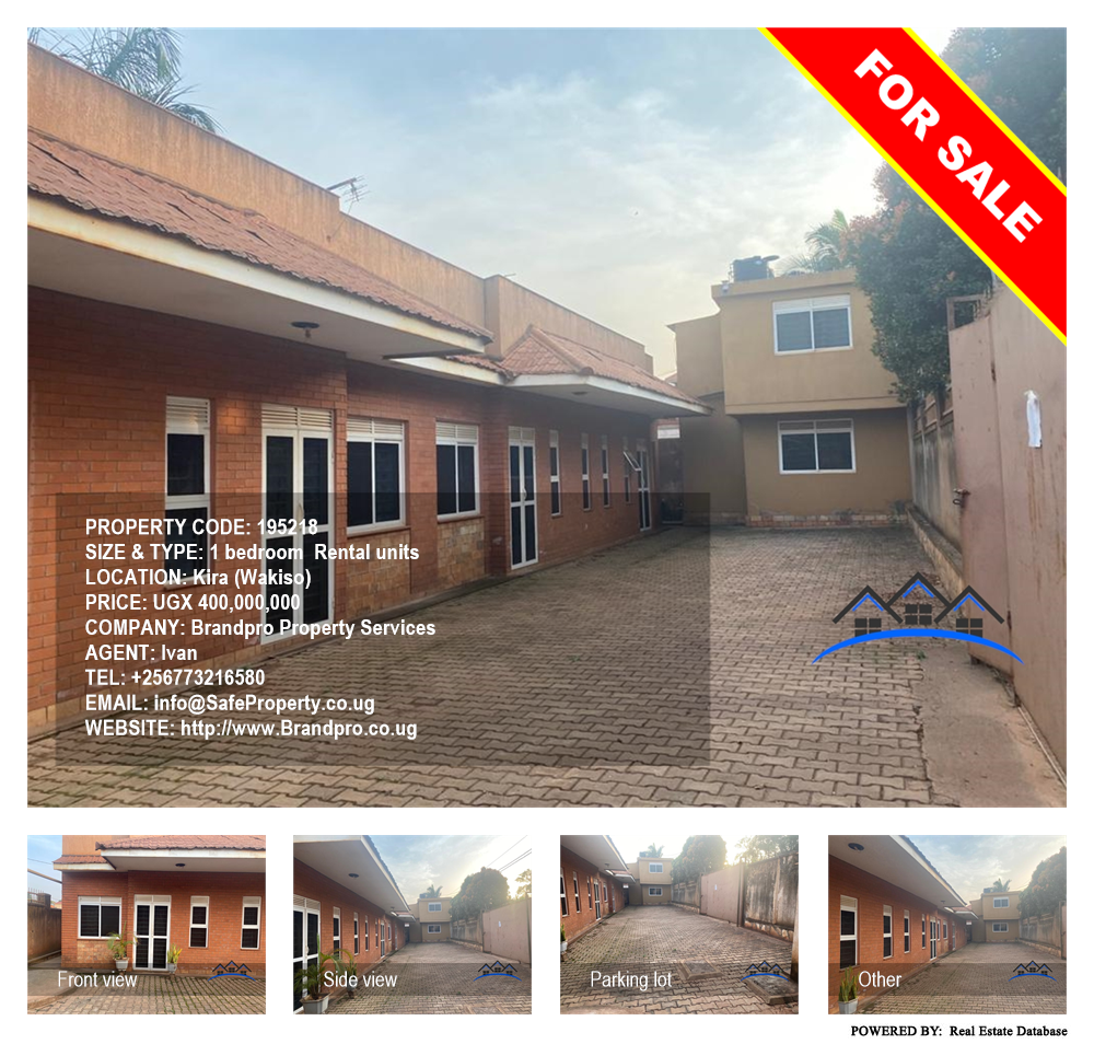1 bedroom Rental units  for sale in Kira Wakiso Uganda, code: 195218