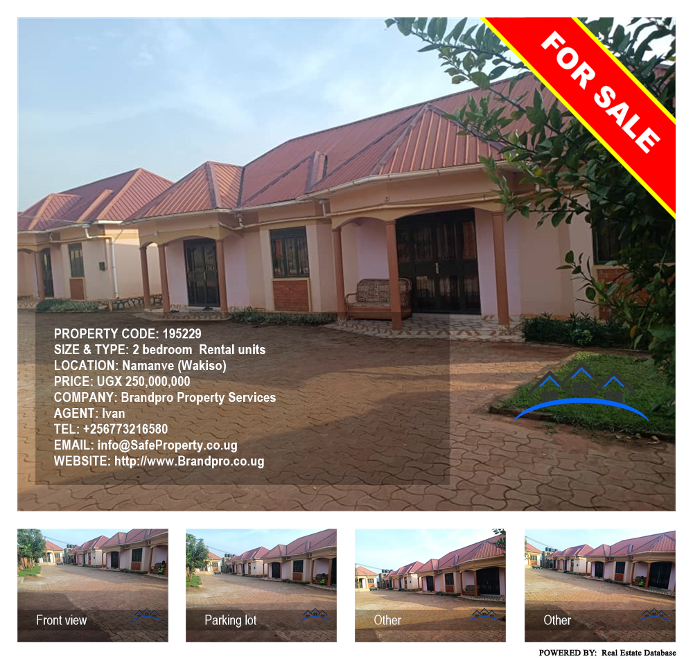 2 bedroom Rental units  for sale in Namanve Wakiso Uganda, code: 195229