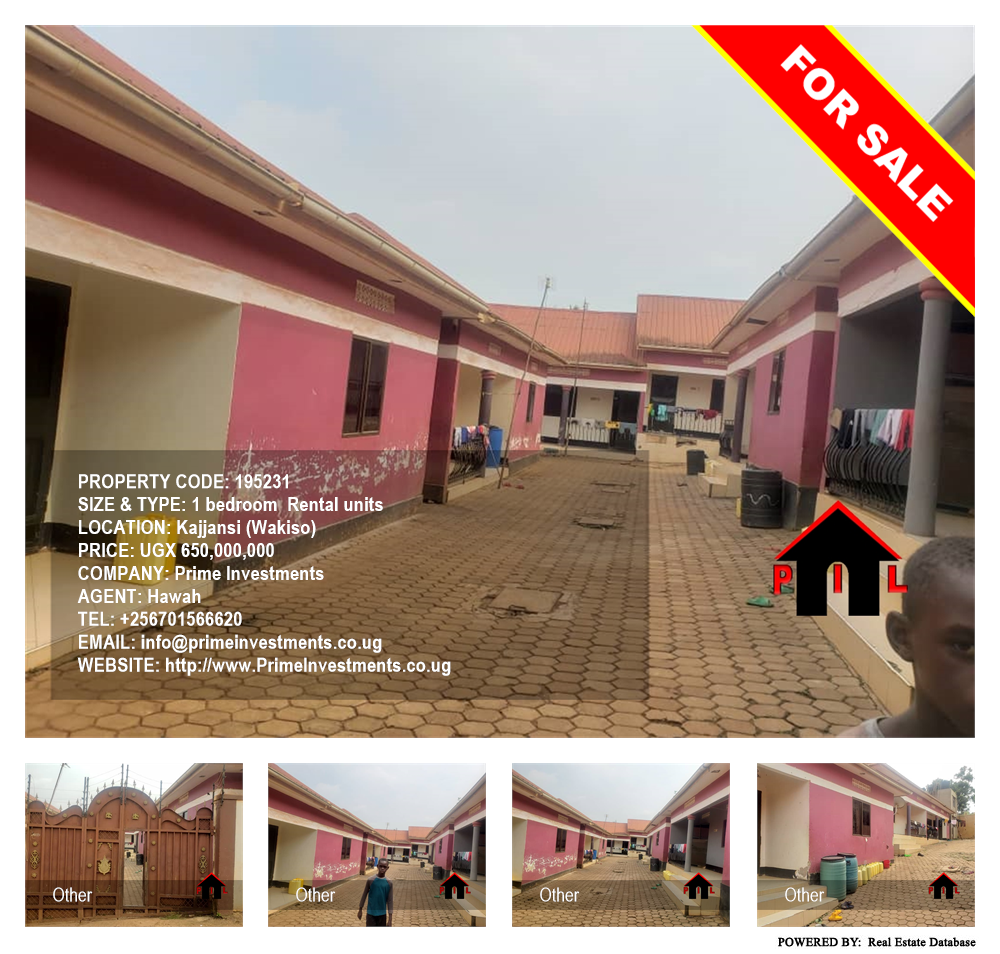 1 bedroom Rental units  for sale in Kajjansi Wakiso Uganda, code: 195231