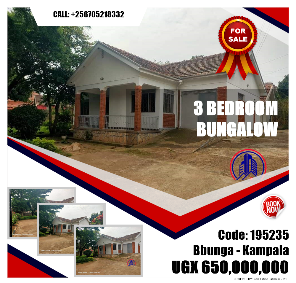 3 bedroom Bungalow  for sale in Bbunga Kampala Uganda, code: 195235
