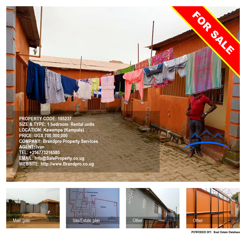 1 bedroom Rental units  for sale in Kawempe Kampala Uganda, code: 195237